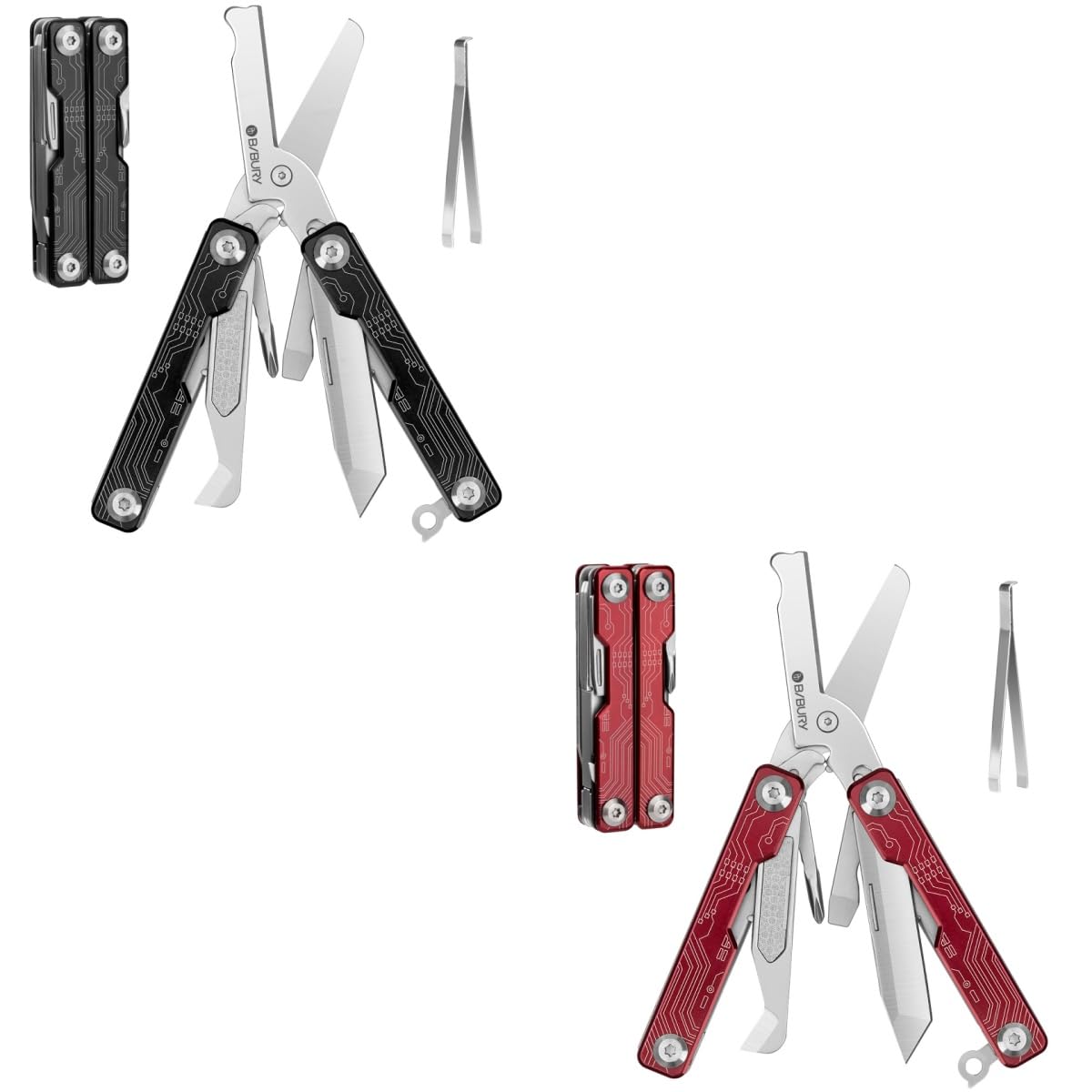 ミニカット７本セット　日信　城（A）城（B） Amazon.com: BIBURY Mini Keychain Multitool Scissors, 9 in 1